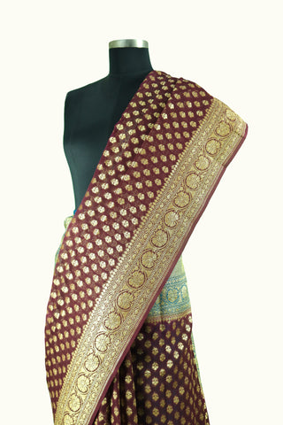 Pure Banarasi Handloom Georgette Saree