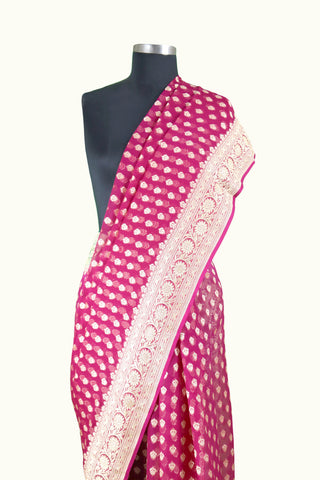 Pure Banarasi Handloom Georgette Saree