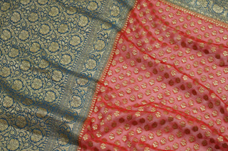 Pure Banarasi Handloom Georgette Saree