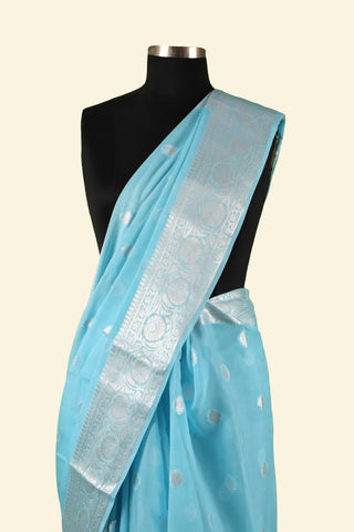 Pure Banarasi Handloom Georgette Saree