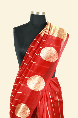 Pure Organza Handloom Banarasi Saree