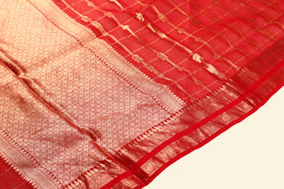 Pure Organza Handloom Banarasi Saree