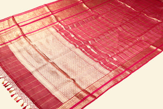 Pure Organza Handloom Banarasi Saree