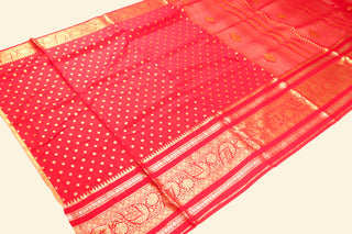 Pure Organza Handloom Banarasi Saree