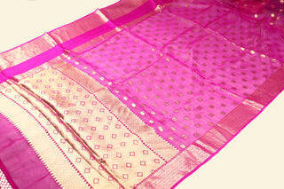 Pure Organza Handloom Banarasi Saree