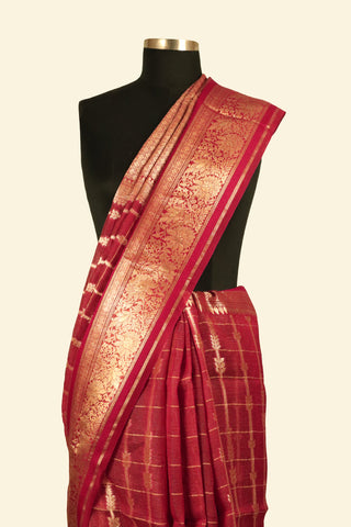 Pure Organza Handloom Banarasi Saree