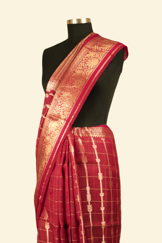 Pure Organza Handloom Banarasi Saree