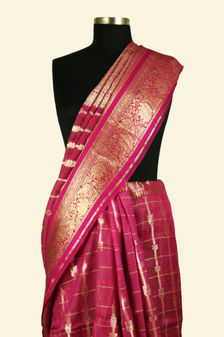 Pure Organza Handloom Banarasi Saree