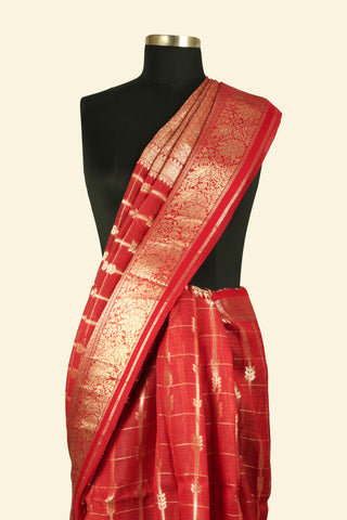 Pure Organza Handloom Banarasi Saree