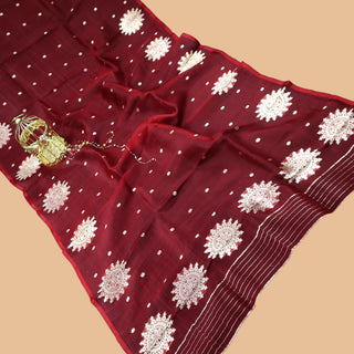 Pure Banarasi Organza Kadua Dupatta