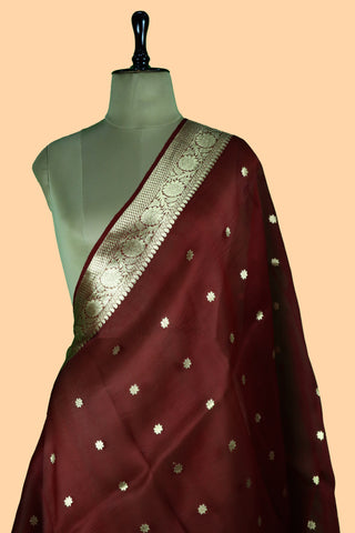 Pure Banarasi Organza Kadua Dupatta