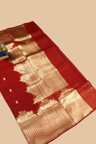 Pure Organza Banarasi Handloom Saree