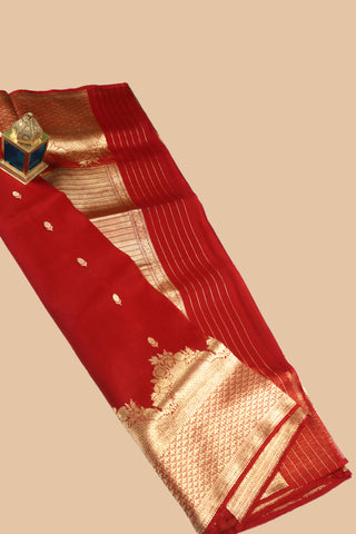 Pure Organza Banarasi Handloom Saree