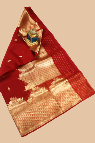 Pure Organza Banarasi Handloom Saree