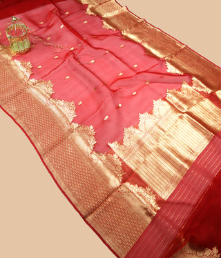 Pure Organza Banarasi Handloom Saree