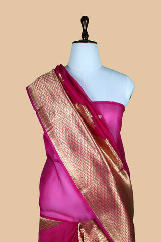 Pure Organza Banarasi Handloom Saree