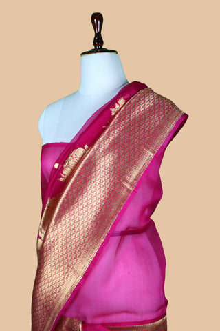 Pure Organza Banarasi Handloom Saree