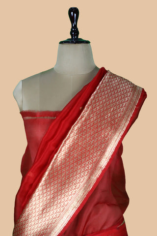 Pure Organza Banarasi Handloom Saree