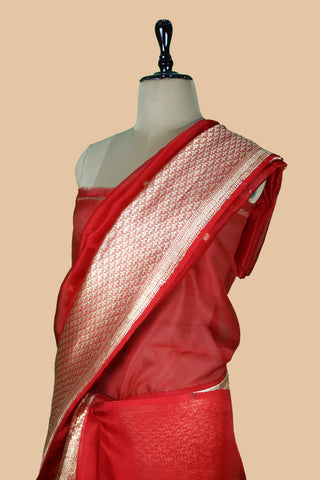 Pure Organza Banarasi Handloom Saree