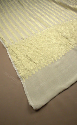 dupatta monga silk stripe pallu crush