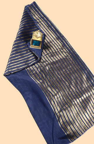 Pure Chanderi Stripe Saree