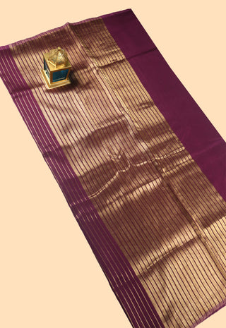 Pure Chanderi Stripe Saree