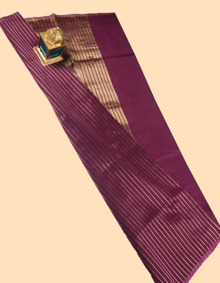 Pure Chanderi Stripe Saree