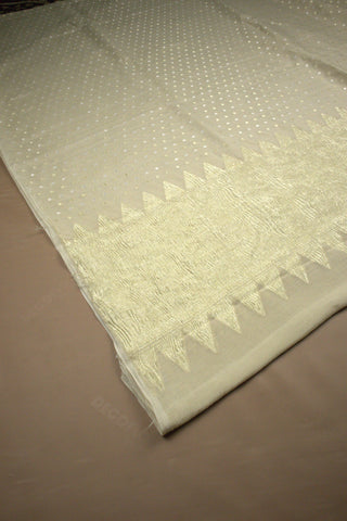 dupatta monga silver & water