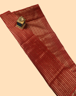 Pure Chanderi Stripe Saree