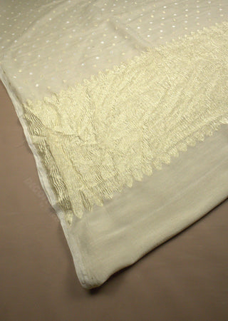 dupatta monga silver & water