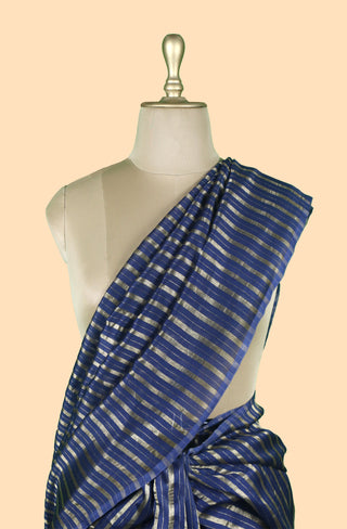 Pure Chanderi Stripe Saree