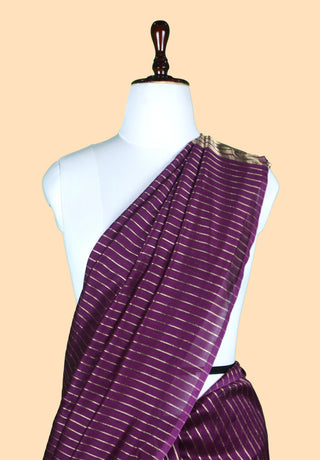 Pure Chanderi Stripe Saree