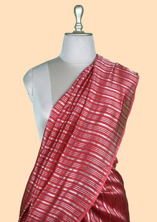 Pure Chanderi Stripe Saree