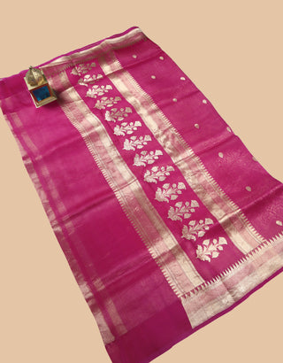 Pure Organza Banarasi Handloom Saree