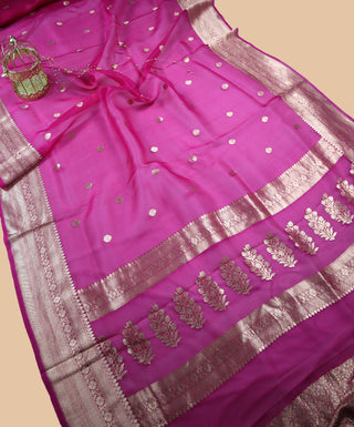 Pure Organza Banarasi Handloom Saree