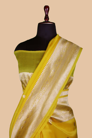 Pure Organza Banarasi Handloom Saree