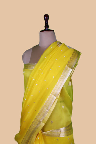 Pure Organza Banarasi Handloom Saree