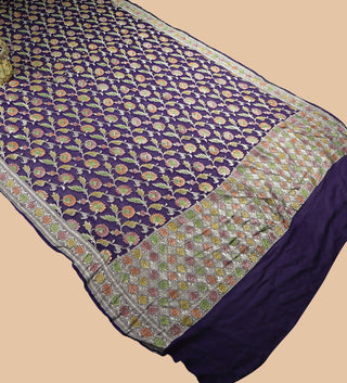 banarasi georgette Pure Handloom Dupatta