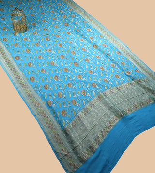 banarasi georgette Pure Handloom Dupatta