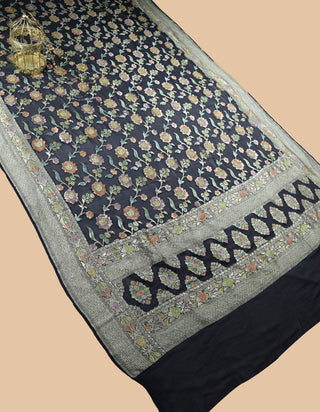 banarasi georgette Pure Handloom Dupatta