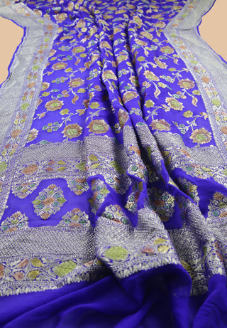 banarasi georgette Pure Handloom Dupatta