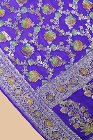 banarasi georgette Pure Handloom Dupatta