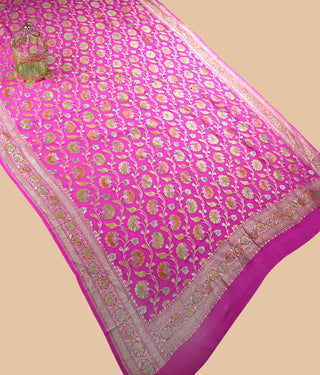 banarasi georgette Pure Handloom Dupatta