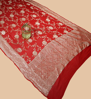 banarasi georgette Pure handloom Dupatta