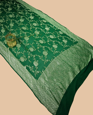 banarasi georgette Pure handloom Dupatta