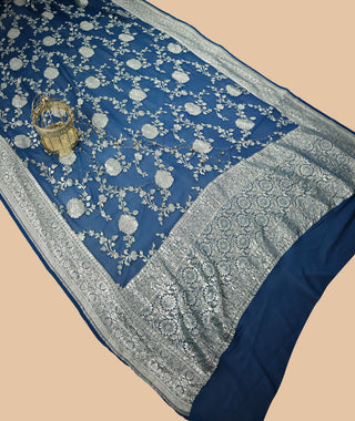 banarasi georgette Pure handloom Dupatta