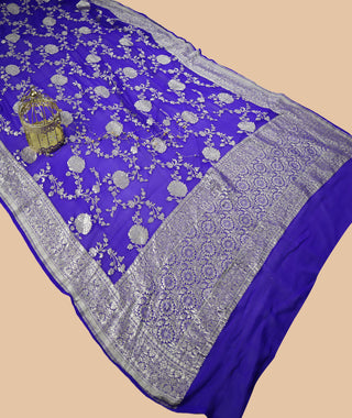 banarasi georgette Pure handloom Dupatta