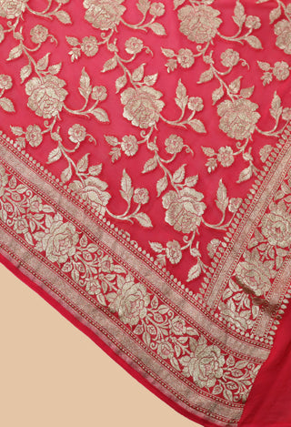 banarasi georgette Pure Handloom Dupatta