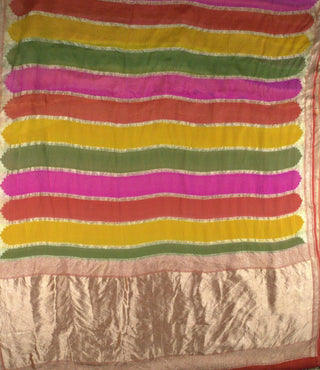 saree georgette stripe h/p