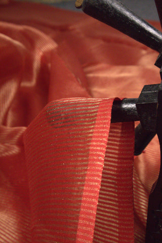 Than Chanderi Silk Tissue Stripe